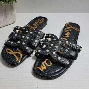 Sam Edelman Bay Pearl Embellished Slide Sandals